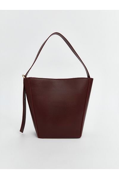 LC Waikiki Leather Look Women's Shoulder Bag with Removable Strap