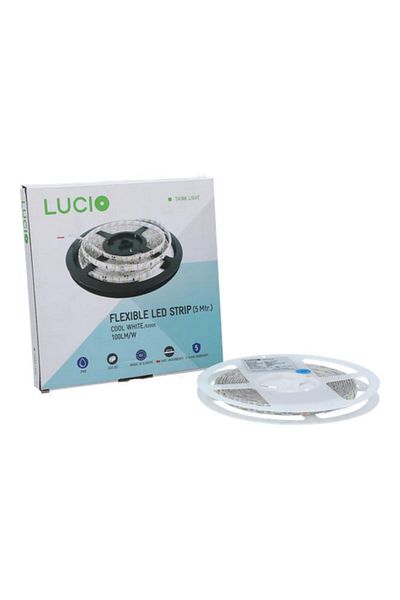 Generic Lucio 100 Lumen Flexible LED Strip Light Cool White 5m LS1C-14.4W-6000K-IP65