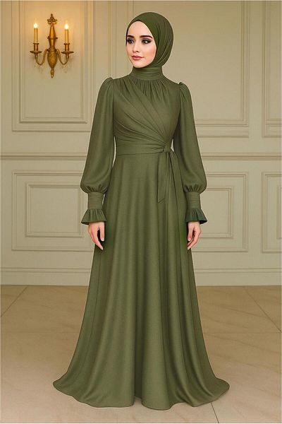 TRENDTESETTÜR ΓΥΝΑΙΚΕΙΟ ΧΑΚΙ ΒΡΑΔΙΝΟ ΦΟΡΕΜΑ ΜΕ ΛΕΠΤΟΜΕΡΗ ΚΟΡΔΟΝΙΑ T 5163