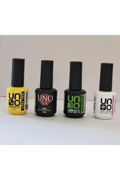 Anıl Gel Polish Kalıcı Oje 4'Lü Uno Set Dehidratör-Acid Primer-Rubber Base-To...