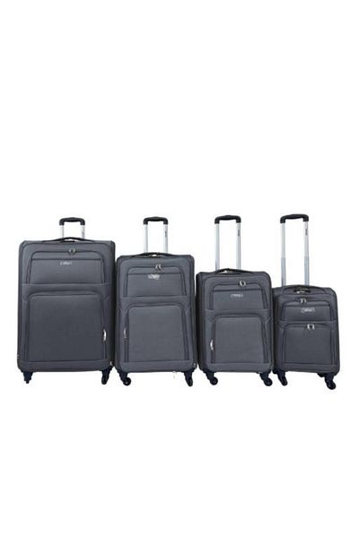 Generic STARGOLD Premium Fabric Trolley Set of 4 with 360° Spinner Wheels 20/24/28/32 Inch, Dark Grey
