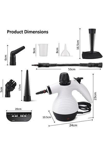 Other 1200W Multi-Purpose Electric Steam Cleaner, 9 Accessories, 300kpa Pressure 350ml Capacity.