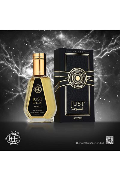 Fragrance World Eau de Parfum Fragrance World, Just Aswad, Barbati, 50 ml