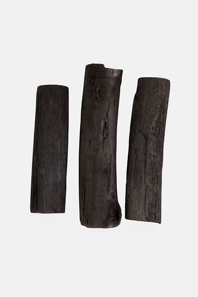 Les Artistes Paris 3Pcs Binchotan Charcoal, Black