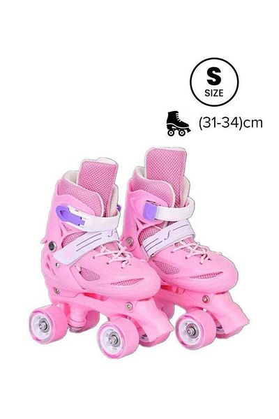 N2Y 4-wheel skating shoes for kids, unisex, size S (31-34) cm