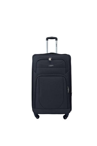 Generic STARGOLD Premium Fabric Trolley Bag 4PCS Luggage Set, 360° Wheels, 20-32", Black Travel Case