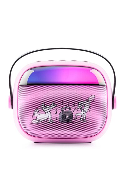 Gogen Portable speaker for children GoGEN BOB A BOBEK PARTY, 3.2 W, microphone, pink
