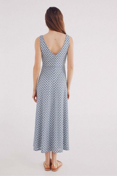 Springfield Two-tone textured midi dress