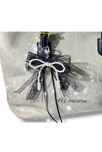 hbtasarim Çanta charmı y2k coquette yenitrend fiyonk detaylı