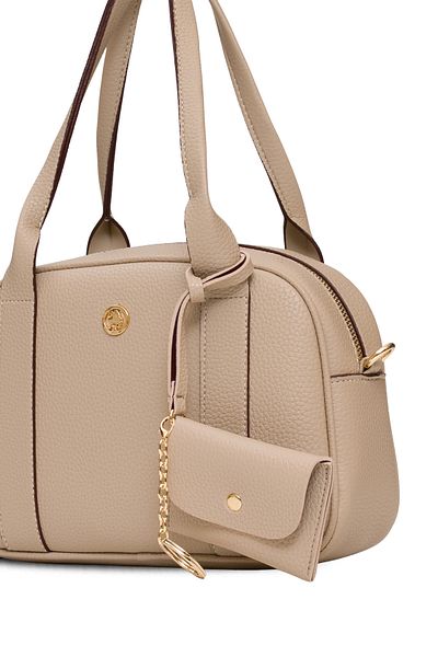 U.S. Polo Assn. Geantă de damă bej-roșu Claret Us25542