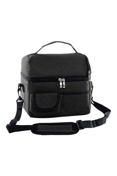 Generic CYTHERIA Thermal Insulated Lunch Bag Black 23x16x25cm