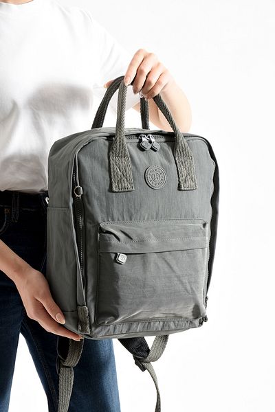 Just Polo Unisex Waterproof Imported Crinkle Fabric School Business and Travel Backpack