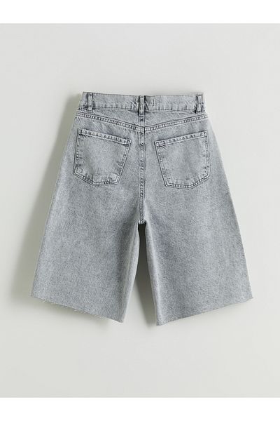 LC Waikiki Γυναικείο τζιν σορτς Bermuda Fit