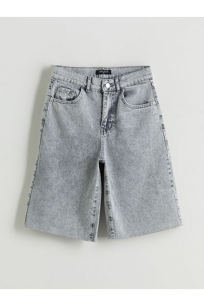 LC Waikiki Γυναικείο τζιν σορτς Bermuda Fit