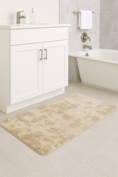 EUROBANO Sadiva One Piece Bath Mat 60X100Cm Non-Slip Base Washable