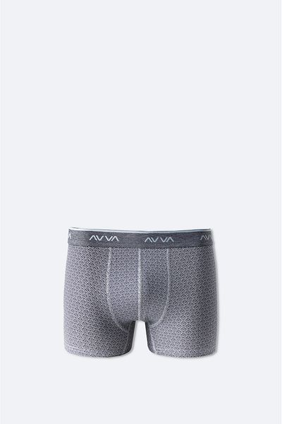 Avva Men's Gray Geometric Patterned Single Boxer A51Y9505