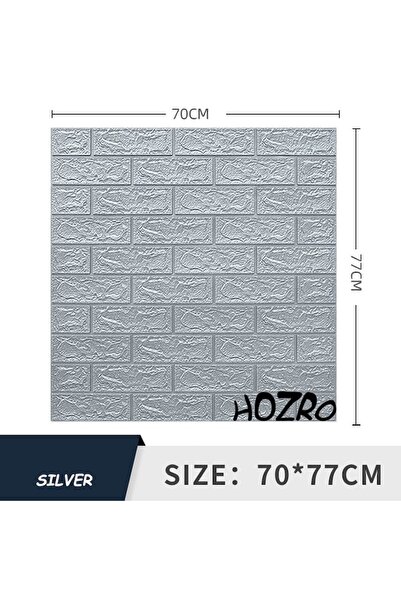 HOZRO Set 10 x Tapet 3D autoadeziv HOZRO, model cărămidă, acoperă 5,39 mp, design modern, instalare ușoară