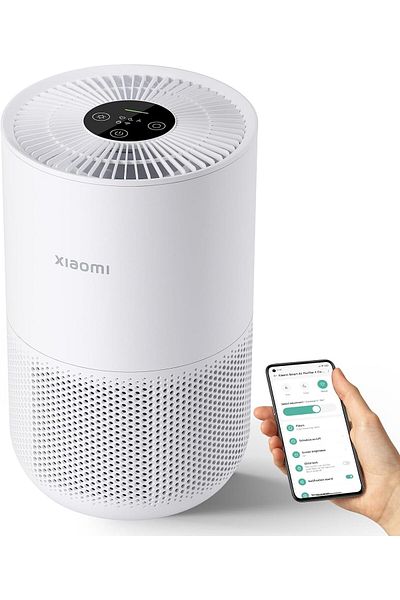 Xiaomi Smart Air Purifier 4 Compact with 48m² Coverage, Allergen Removal, 230m³/h PCADR, Smart App