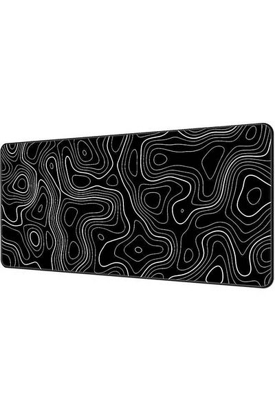 COOYA Large Mouse Pad, Extended Gaming Mouse Pad,Non-slip Rubber Base Mouse Pad(800 x 300 x 3mm),Black