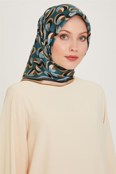 Armine Geometrijski dezen Twill Pure Svila šal 9219D 34