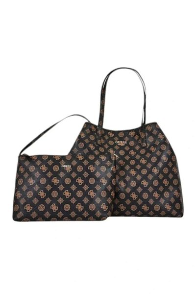 Guess Victoria Lrg 2 in 1 Women's Brown Handbag Hwepq951429-Bro