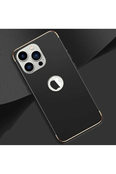 OEM Husă compatibilă cu Apple iPhone 14 PRO MAX, Elegance Luxury 3in1 Neagră,...