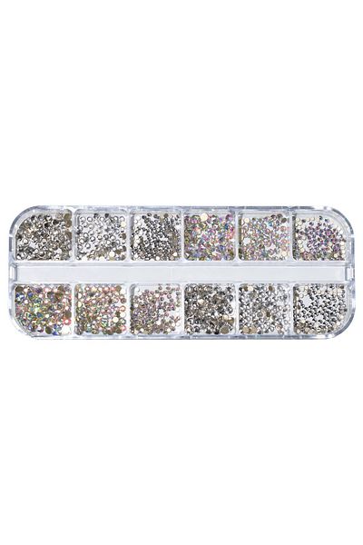 LUXORISE Strasuri pentru unghii, Crystal Castle, 12 modele