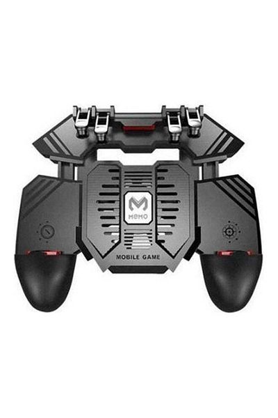 Generic Memo 1200mAh AK-77 Six Fingers 4 Keys PUBG Game Controller With Fan Wireless