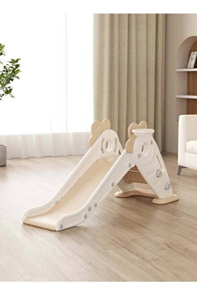 FULLJOY زحليقة علي شكل جزرة قابلة للطي مع كرة سلة ,بيج