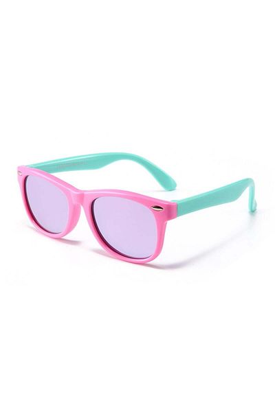 SKYDDAR INNOVATION Ochelari de soare pentru copii 3-8 ani, protecție UV, polarizați, Skyddar Kido D802 - roz verde