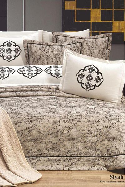 Çeyiz Diyarı Dowry Land Jasmin 10 Piece Dowry Set Black