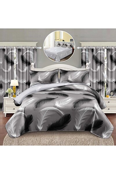 CHIRASO CHIRASO 6-Piece Bedding Set, with Drapery, Sheet 160x230, Duvet Cover, 2 Pillowcases