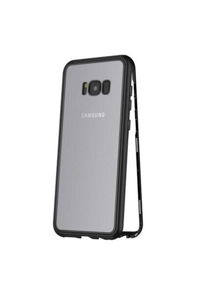 BLACK Carcasă compatibilă cu Samsung Galaxy S8 Magnetic Negru, MyStyle Perfec...