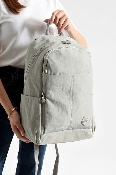 Just Polo Unisex Waterproof Imported Crinkle Fabric School Business and Travel Backpack with Laptop Compartment