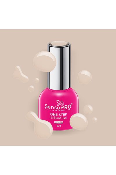 SensoPRO Milano Ojă semipermanentă Brilliant într-un singur pas 8ml, More Beauty #43