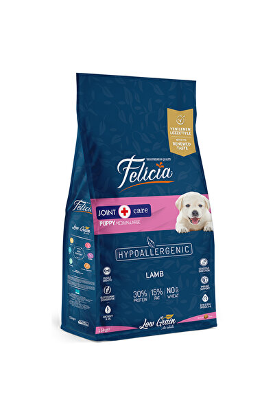 Felicia 15 Kg Yavru Kuzulu M/Large Az Tahıllı Breed HypoAllergenic Köpek Maması