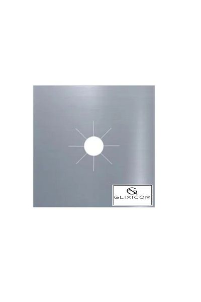 OEM Set de 4 folii protectoare din teflon - pentru aragaz și aragaz pe gaz, reutilizabile, gri, 28 x 28 cm