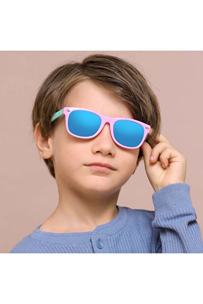 SKYDDAR INNOVATION Children's Sunglasses 3-8 Years, UV Protection, Polarized, Skyddar Kido D802 - White Red Gray