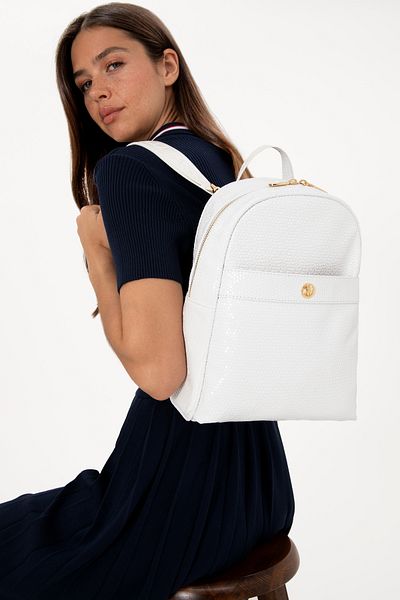 U.S. Polo Assn. Women's White Backpack 50311462-Vr013