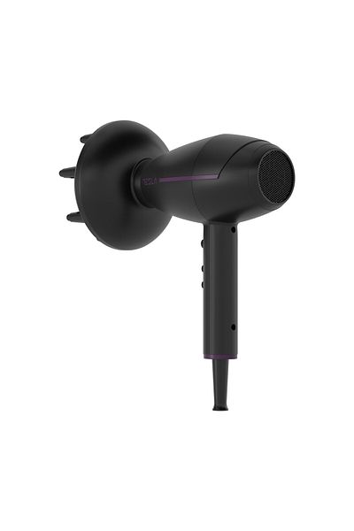 TESLA Uscător de păr, 2300w, funcție ionică, 3 viteze, 2 setări de temperatură, negru/violet