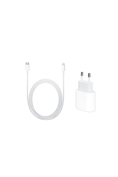 WHITE Încărcător Lightning cu adaptor USB-C de 25W compatibil cu iPhone 12/12Pro/12 Pro Max, 13/13Pro/14/14P