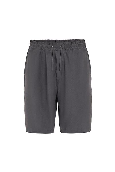 VAMOSCLO Oversize Modal Fabric Bermuda Shorts Anthracite