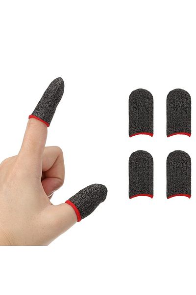 SKYDDAR INNOVATION SKDR HyperFlex FS3 Professional Gaming Finger Sleeves for Phone and Tablet - Black Red