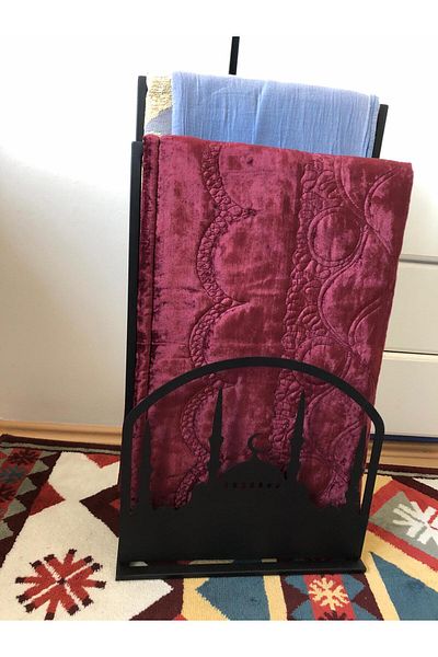 lyla concept Safa Premium Front Protected Prayer Rug Hanger, Prayer Rug Holder