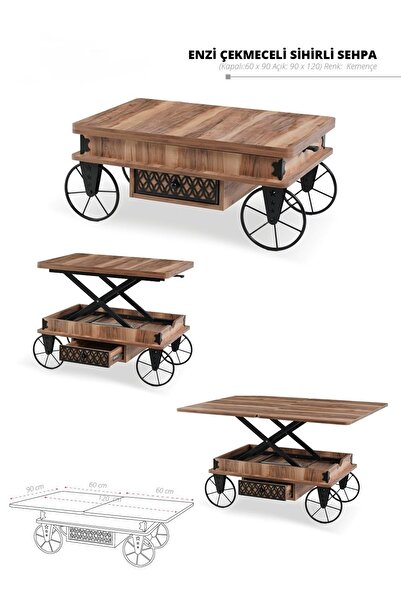 Home ENZİ ÇEKMECELİ SİHİRLİ SEHPA