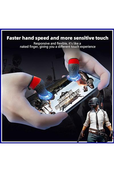 SKYDDAR INNOVATION Finger Sleeves for Gaming, Professional, Phone and Tablet, SKDR HyperFlex FS4 - Red Gray