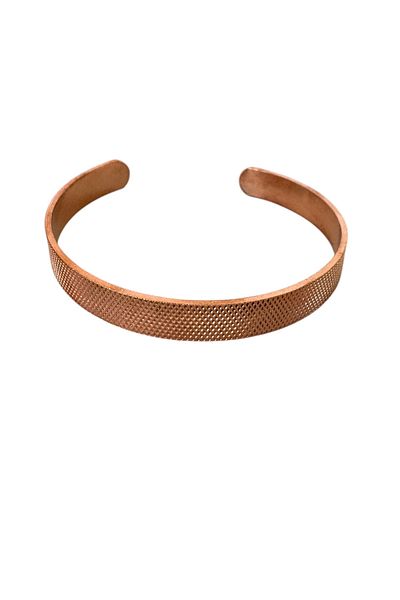 materialist Natural Copper Unisex Bracelet – Handmade, Adjustable, Antibacterial Healing Jewelry
