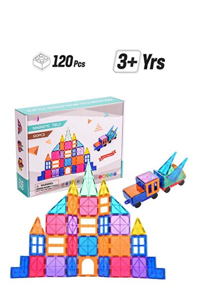 LIXADA 1097228 120-Piece Construction Magnetic Blocks Building Toy Set