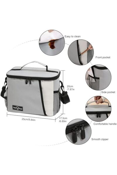 Generic iCozzier Insulated Lunch Cooler Bag, Large Capacity Thermal Picnic Bag with Adjustable Shoulder Stra