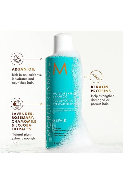 Moroccan oil & beauty Moisture Repair Repairing Moisturizing Sulfate-Free Strengthening Shampoo 250ml.
